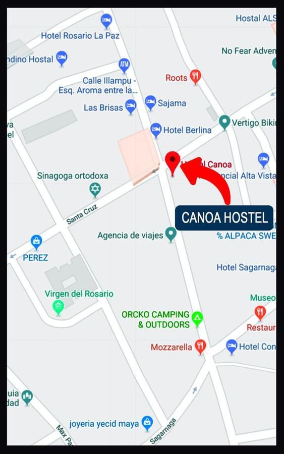 Hostal Canoa La Paz Bagian luar foto